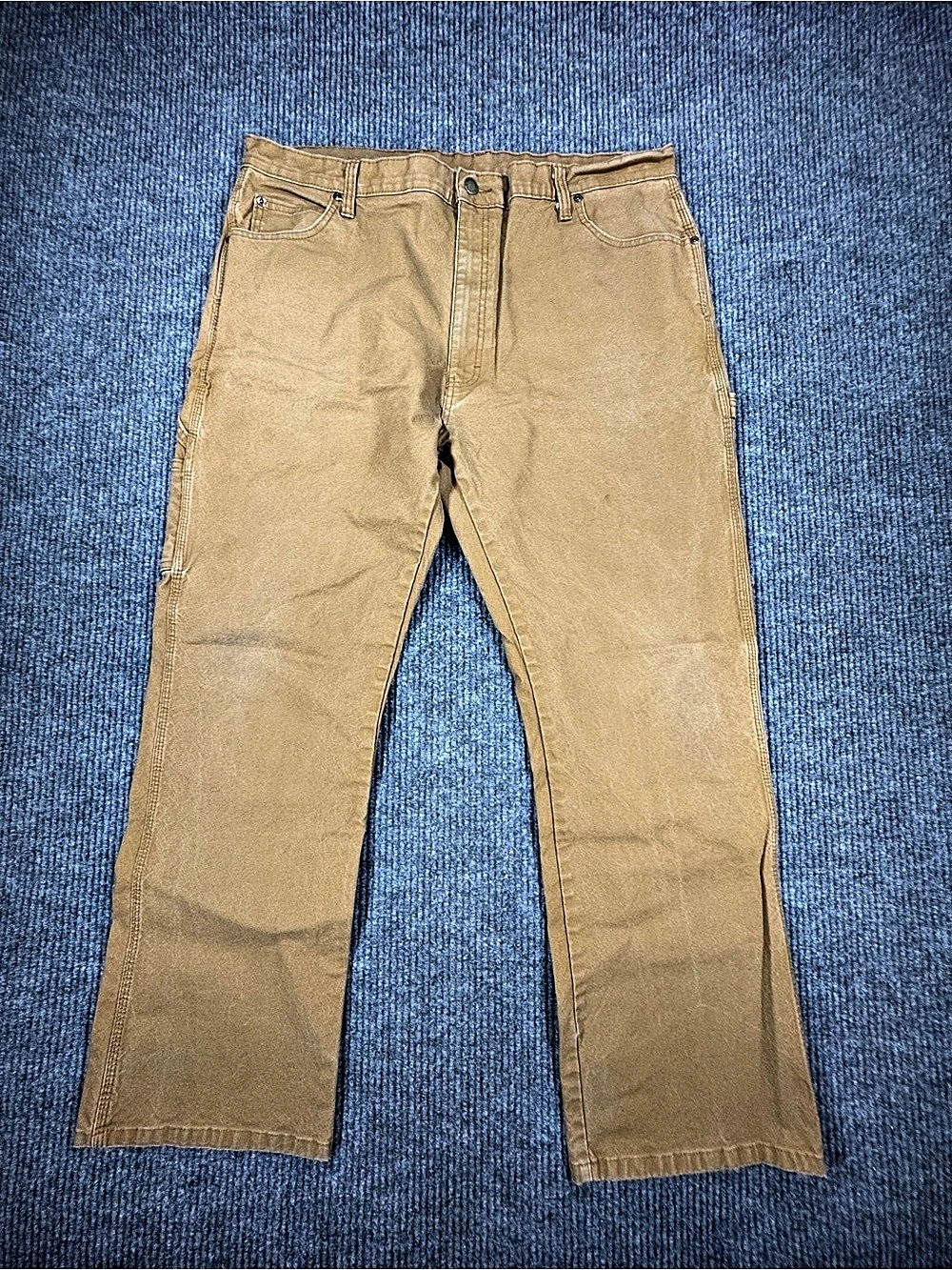 Dickies Heavyweight Duck Canvas Work Pants Canvas Brown Carpenter Mens 40x32 628